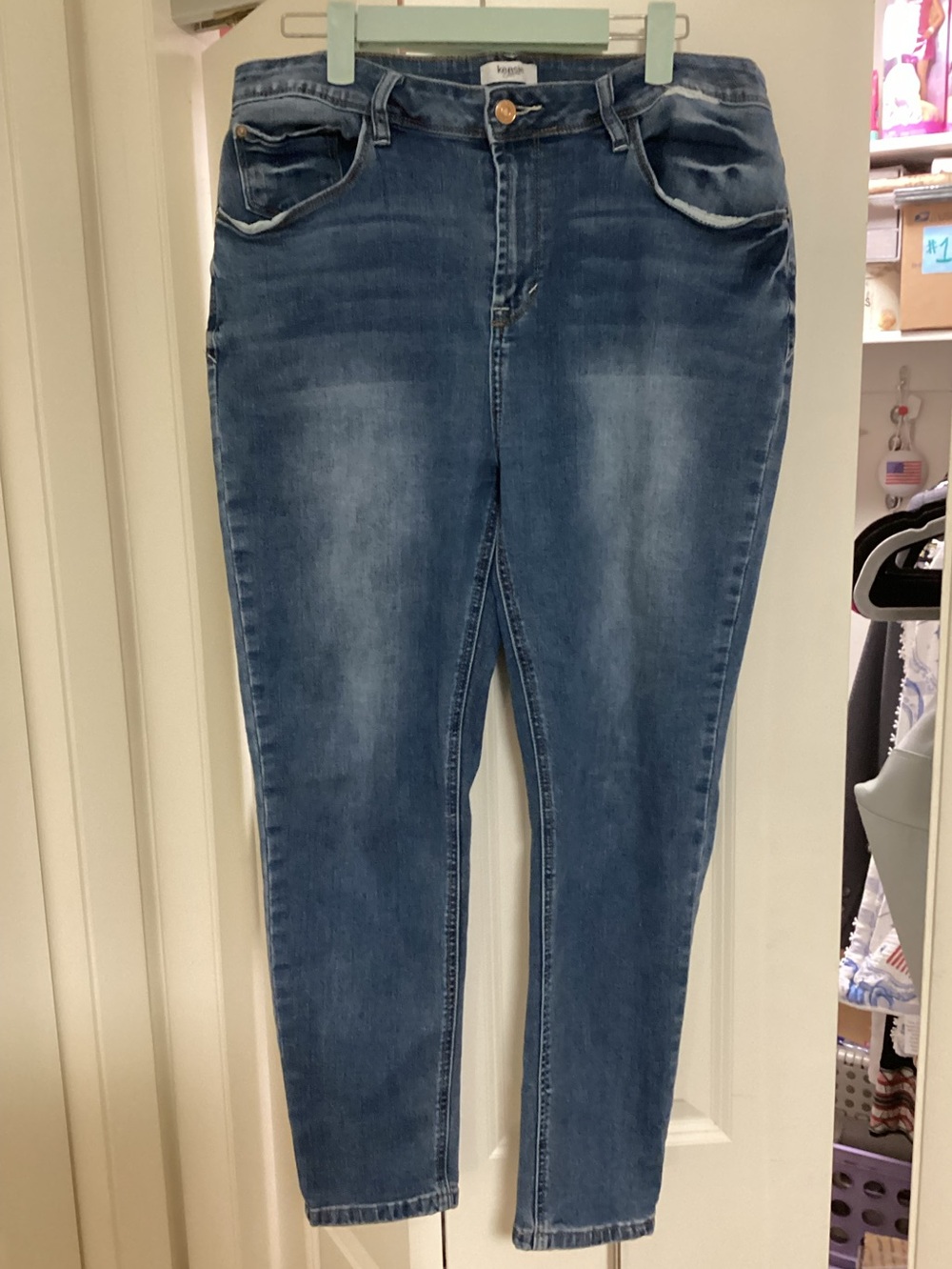 Kensie Jeans Stretch Skinny Women’s 14/32 Medium Wash